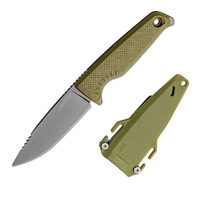 SOG Altair FX Green 3.4 Inch Plain Titanium Nitride Clip Point