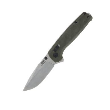 SOG Knives Terminus XR OD Green Folding Knife 2.95in Stonewashed