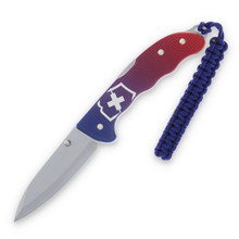 Victorinox Evoke Folding Knife Red and Blue Alox