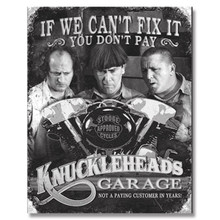 Three Stooges Knuckleheads Garage Tin Sign