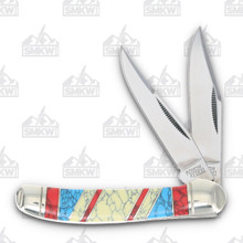 Marbles Knives Copperhead Folding Knife Imitation Tortoiseshell