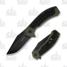 Kershaw Faultline Folding Knife OD Green GFN 3in Black Oxide Clip Point KS8760