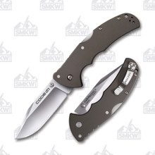 Cold Steel Code 4 Folding Knife 3.5in Plain Edge Gunmetal Gray Titanium CS58PC