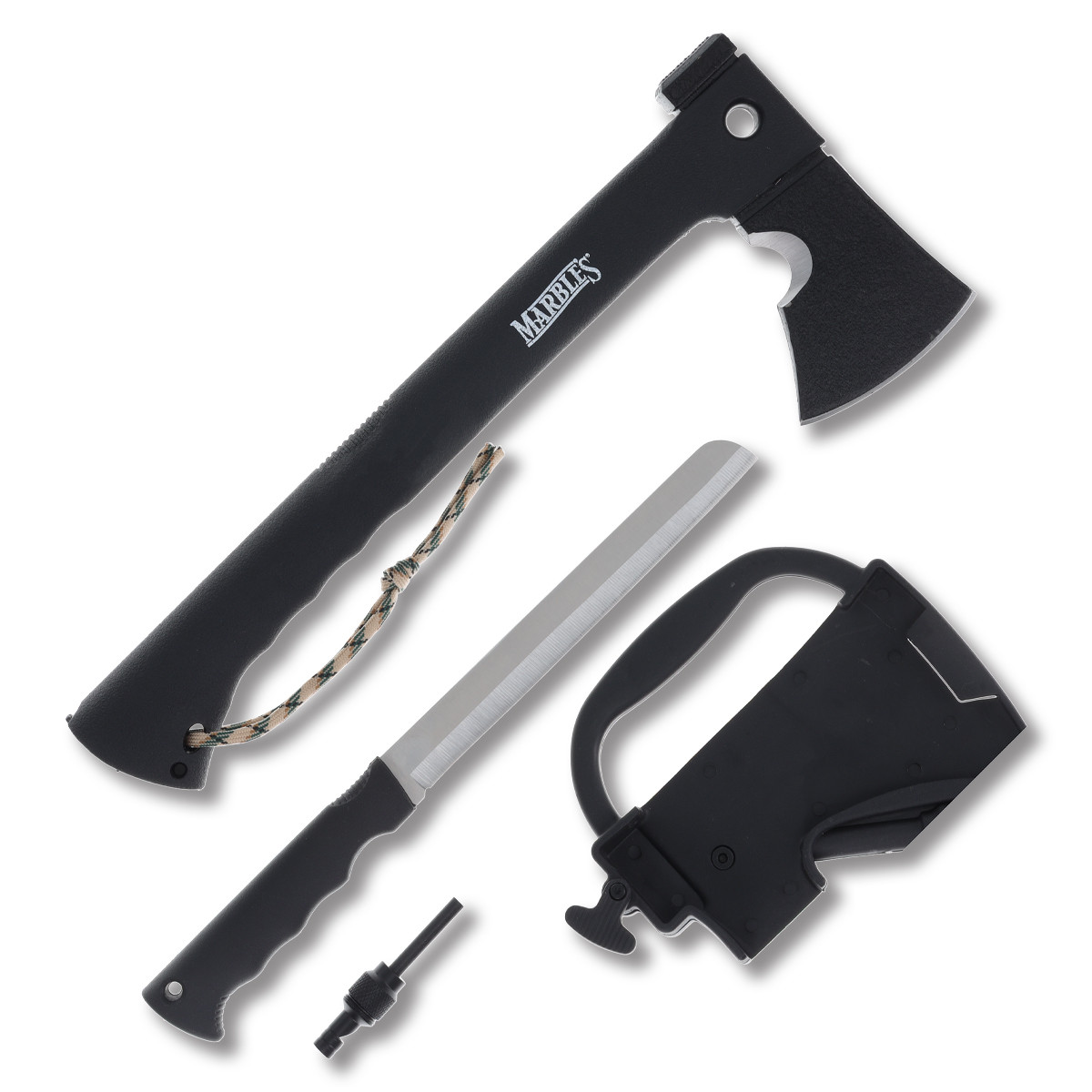 Marble's Camp Axe with Knife 36cm Composition Handle
