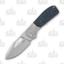 Liong Mah Design Field Duty 3.5 Folding Knife Crosscut Arctic Storm FatCarbon