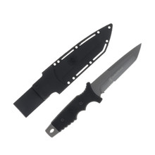 Smith and Wesson Special Ops Fixed Blade Knife 5.2in Part Serr Gray Tanto SW7S Smith and Wesson Special Ops Fixed Blade Knife 5.2in Part Serr Gray Tanto SW7S