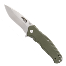 Bear &amp; Son Bear Edge Sideliner Folding Knife Olive G-10