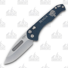 Medford MAGA Praetorian Out-the-Side Automatic Knife (Tumbled S45VN  Blue Handles)