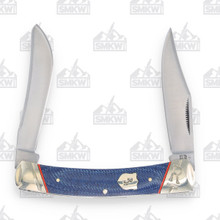 Rough Ryder Faded Blue Jeans Small Moose Folding Knife RR2350