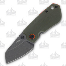 CRKT Overland Compact Folding Knife OD Green 2.24in Plain Black SW Blade CR6277