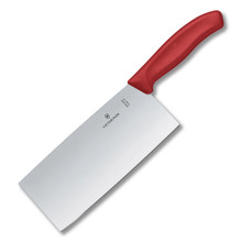 Victorinox Chinese Cleaver Red 7 Inch Plain Cleaver Blade V856118