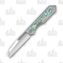 Heretic Jinn Slip Joint Folding Knife (Titanium and Abalone)