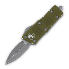 Microtech Troodon Mini Out-The-Front Automatic Knife (D/E Apocalyptic | OD Green