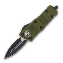 Microtech Troodon Mini Out-The-Front Automatic Knife (D/E Black | OD Green)