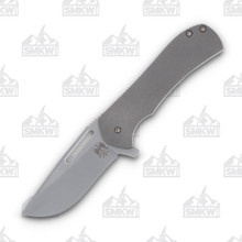 Doc Shiffer Field Grade Recon Framelock Folding Knife (Magnacut  Natural Gray Titanium)