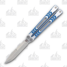 Revo Nexus Two Tone Blue Anodization 4.5in Clip Point Butterfly Knife