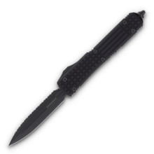 Microtech Ultratech Signature Series Out-the-Front Automatic Knife (D/E Black F/S)