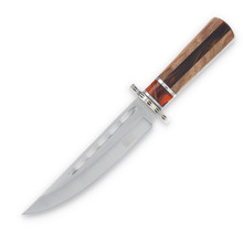 Sharp's Cutlery 12" Satin/Pakkawood Bowie with Sheath FRSHP007