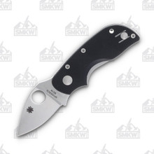 Spyderco Chicago Folding Knife Black G10 2in Satin Plain Blade SPC130GP