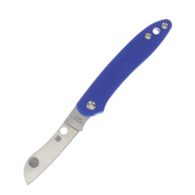 Spyderco Roadie Slipjoint Folding Knife Blue 2.09in Plain Sheepsfoot Blade SPC189BL