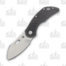 Olamic Busker Largo Framelock Folding Knife 010-L (Satin Magnacut  Twill FatCarbon/Satin Titanium)