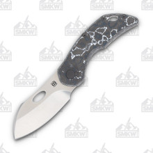 Olamic Busker Largo Folding Knife 011-L Satin Magnacut/White Storm FatCarbon