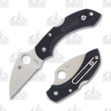 Spyderco Dragonfly 2 Folding Knife Wharncliffe Black FRN