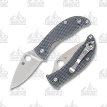 Spyderco Alcyone Linerlock Folding Knife (Leaf Gray G-10)