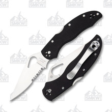 Spyderco Byrd Harrier 2 Folding Knife Partially Serrated