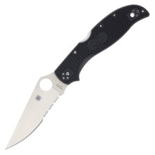 Spyderco Stretch 2 XL Lightweight Lockback Folding Knife (Partially Serrated)