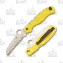 Spyderco Atlantic Salt Folding Knife Yellow FRN SPC89SYL