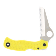 Spyderco Saver Salt Folding Knife Yellow FRN