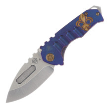 Medford Praetorian Genesis T 3.3in Tanto Blade Violet Fleur de Lis