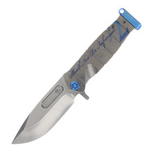 Medford USMC Fighter Flipper 4.25in Drop Point Blade 2nd Amendment