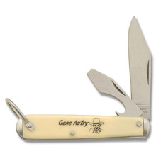 Novelty Knife Co. Gene Autry 2.37in Clip Point Blade Folding Knife