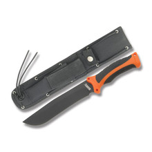 Marbles Survival Bowie Fixed Blade 7in Clip Point Orange