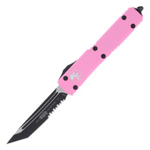 Microtech Ultratech Out-the-Front Automatic Knife (P/S Cerakote T/E | Blasted Pink)