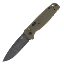 Benchmade CLA OTS Automatic Knife 3.4in Plain Olive Drab G10