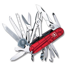 Victorinox Swiss Champ Swiss Army Knife Translucent Ruby