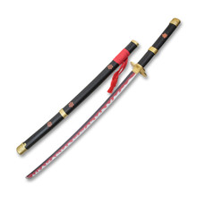 Neptune Trading 41in Black Carbon Steel Hand Forged Katana Display