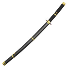 38" Black Zoro Katana Sword