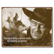 John Wayne - Courage Tin Sign