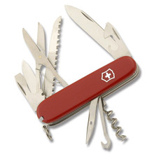 Victorinox Huntsman Swiss Army Knife Red with Pouch