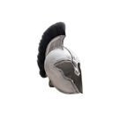 SZCO Supplies Trojan Helmet 18 Gauge Steel Black Crest Decorative Armor 910923BK