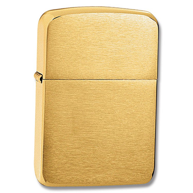 Zippo 1941 Replica Brushed Brass Lighter ZP11034 - Smoky Mountain