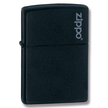 Zippo Logo Black Matte Lighter