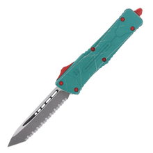 Microtech Combat Troodon Out-the-Front Automatic Knife (F/S Stonewash T/E | Bounty Hunter)