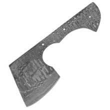 Damascus Steel Hatchet Blade Blank (3&quot; Blade  8&quot; Overall)