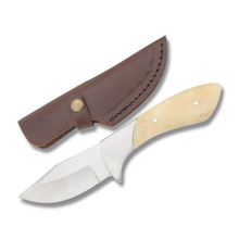 Smooth Bone Compact Skinner Fixed Blade Knife