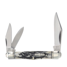 Rough Ryder Medium Whittler Black Stag Bone RR2576